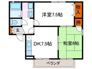 セジュ－ル小町の物件間取画像